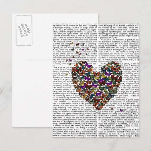 Butterfly Heart Briefkaart (Voorkant / Achterkant)