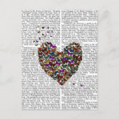 Butterfly Heart Briefkaart (Voorkant)