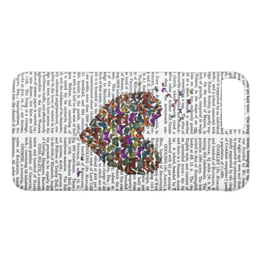 Butterfly Heart Case-Mate iPhone Case (Achterkant (Horizontaal))