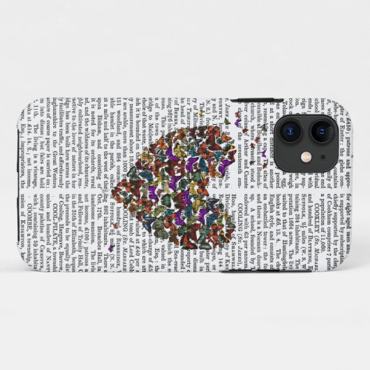 Butterfly Heart Case-Mate iPhone Case (Achterkant (horizontaal))