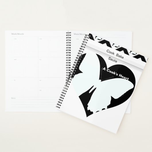 Butterfly Heart Cook Bake Saute Planner (Display)