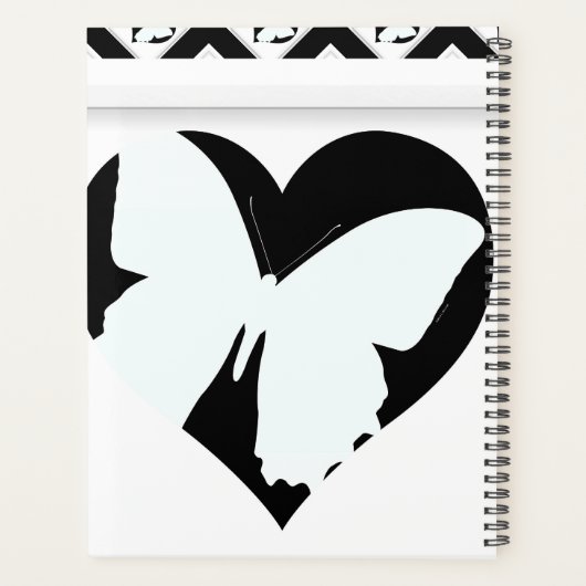 Butterfly Heart Cook Bake Saute Planner (Achterkant)