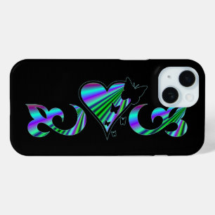 Butterfly Heart en Lily Rainbowart iPhone 15 Case