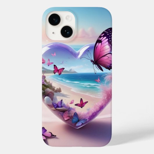 Butterfly Heart Escape - Ocean Dream Case-Mate iPhone Case (Achterkant)