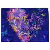 Butterfly Heart Gift Bag Groot Cadeauzakje (Achterkant)
