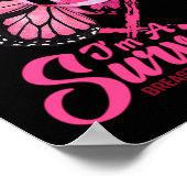 Butterfly Heart I'm a Survivor Breast Cancer AWare Poster (Hoek)