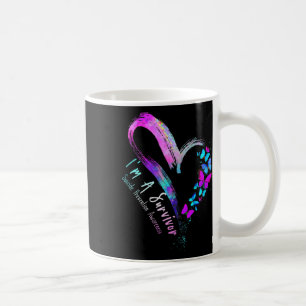 Butterfly Heart I'm a Survivor Suicide Prevention Koffiemok