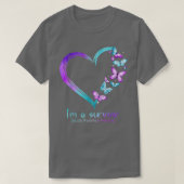 Butterfly Heart I'm a Survivor Suicide Prevention T-shirt (Design voorkant)