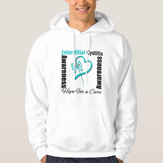 Butterfly Heart - Interstitiële cystitis Hoodie (Voorkant)