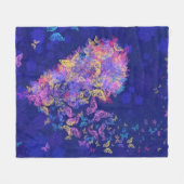 Butterfly Heart - Love Fleece Deken (Voorkant (Horizontaal))
