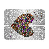 Butterfly Heart Magneet (Horizontaal)