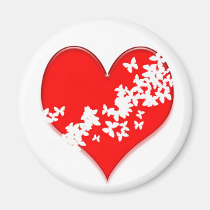 Butterfly Heart Magneet