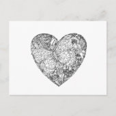 Butterfly Heart Patroon Briefkaart (Voorkant)