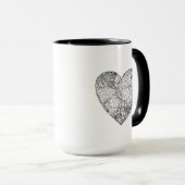 Butterfly Heart Patroon Mok (Voorkant rechts)