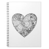 Butterfly Heart Patroon Notitieboek (Voorkant)