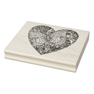 Butterfly Heart Patroon Rubberstempel