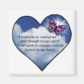 Butterfly Heart Poem Magneet (Voorkant)