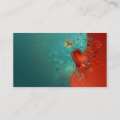 Butterfly Heart Visitekaartje (Achterkant)