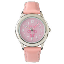 Butterfly & Hearts Gepersonaliseerde horloges voor