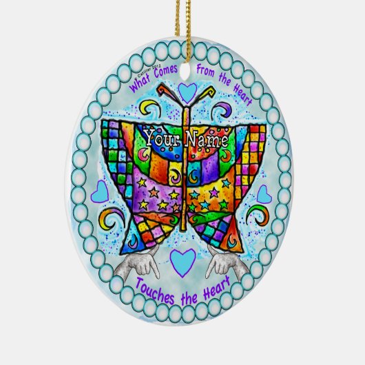 Butterfly Hearts Ornament (Rechts)