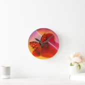 Butterfly & Hearts Ronde Klok (Huis)