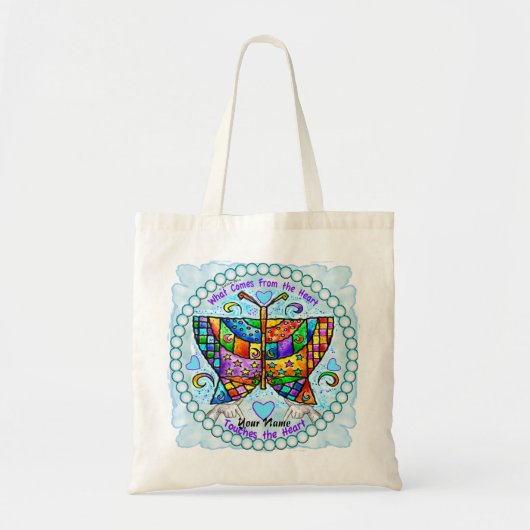 Butterfly Hearts Tote Bag (Voorkant)