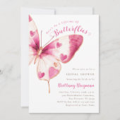 Butterfly Hearts-Vrijgezellenfeest Kaart (Voorkant)