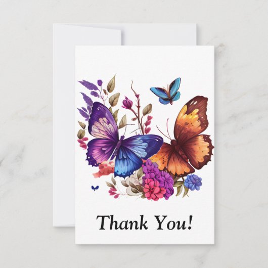Butterfly Heaven Bedankkaart (Voorkant)