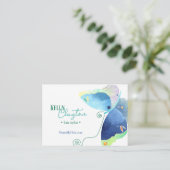 Butterfly Heaven Hair Stylist Visitekaartje (Staand voorkant)