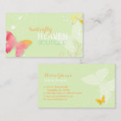 Butterfly Heaven Mode Boutique Visitekaartje (Voorkant / Achterkant)