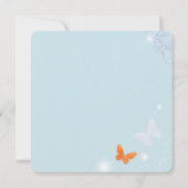 Butterfly Heaven Whimsical Vrijgezellenfeest Kaart (Achterkant)