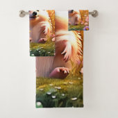 Butterfly Hedgehog Art Bad Handdoek (Insitu)