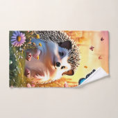 Butterfly Hedgehog Art Bad Handdoek (Handdoek)