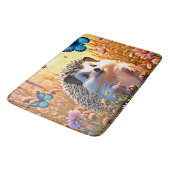 Butterfly Hedgehog Art Badmat (Gekanteld)