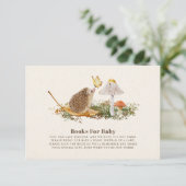 Butterfly Hedgehog Mushroom Boeken voor Baby showe Kaart (Staand voorkant)