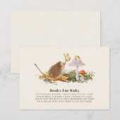 Butterfly Hedgehog Mushroom Boeken voor Baby showe Kaart (Voorkant / Achterkant)