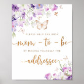 Butterfly Help de Bezige Mam richt een Envelope Poster (Voorkant)