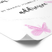 Butterfly Help de Bezige Mam-to-Be Poster (Hoek)