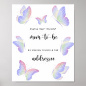 Butterfly Help de Drukke Mum-to-Be Poster (Voorkant)