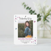 Butterfly-herberging van een levensfotokaart kaart (Staand voorkant)