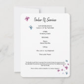 Butterfly-herberging van een levensfotokaart kaart (Achterkant)