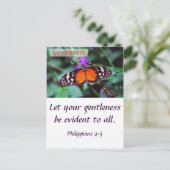 Butterfly - Heren Briefkaart (Staand voorkant)