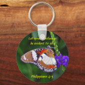 Butterfly - Heren Sleutelhanger (Voorkant)