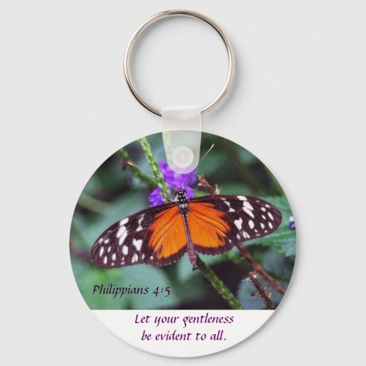 Butterfly - Heren Sleutelhanger (Voorkant)
