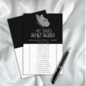 Butterfly Hij zei dat ze vrijgezellenfeest spel ze