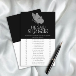 Butterfly Hij zei dat ze vrijgezellenfeest spel ze