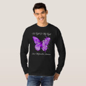 Butterfly His Fight Is My Fight Chiari Malformatio T-shirt (Voorkant volledig)