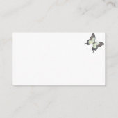 Butterfly Hoe groot is mama's buik Baby shower Informatiekaartje (Achterkant)