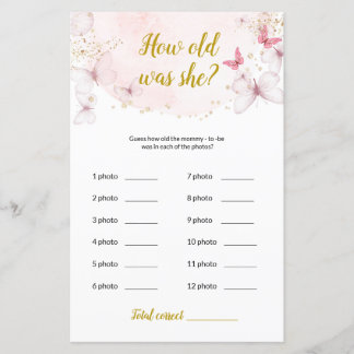 Butterfly Hoe oud was ze? Baby shower