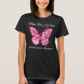 Butterfly hoopt op een zuiver borstkankerbewustzij t-shirt (Voorkant)